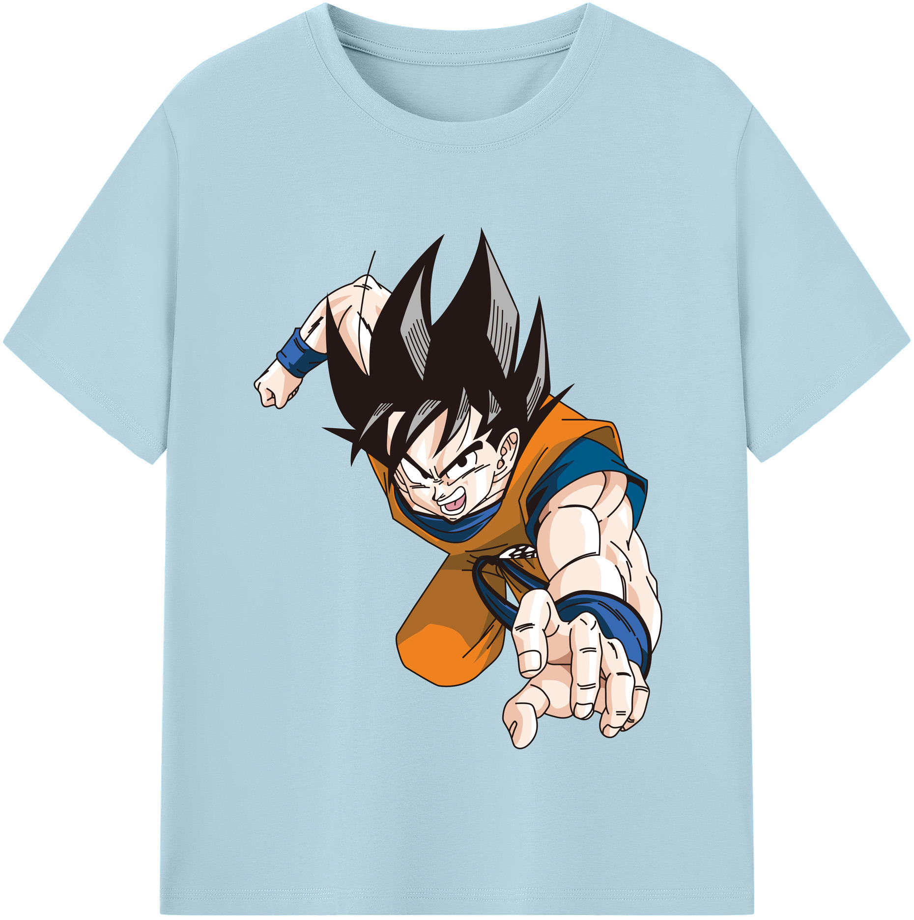 （画像用） ドラゴンボール 孫悟空（そん ごくう）Son Goku カカロット DRAGON BALL Kakarotto 綿100％半袖Tシャツ（フロントプリント）